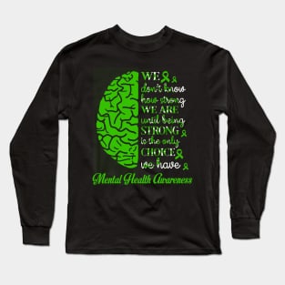 Mental-Health-Awareness-Green Ribbon-Family Long Sleeve T-Shirt